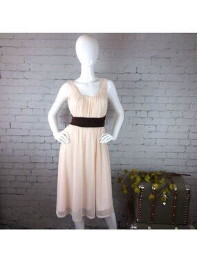 Calvin Klein fit & flare dress w/ sash